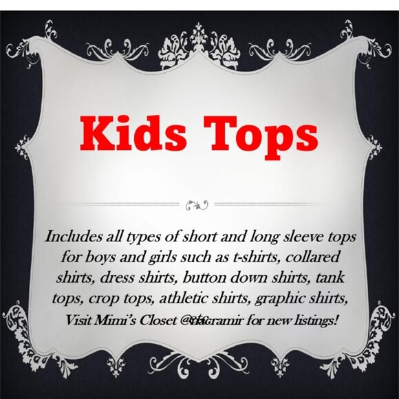 Kids Tops Front Page - Picture 1 of 1